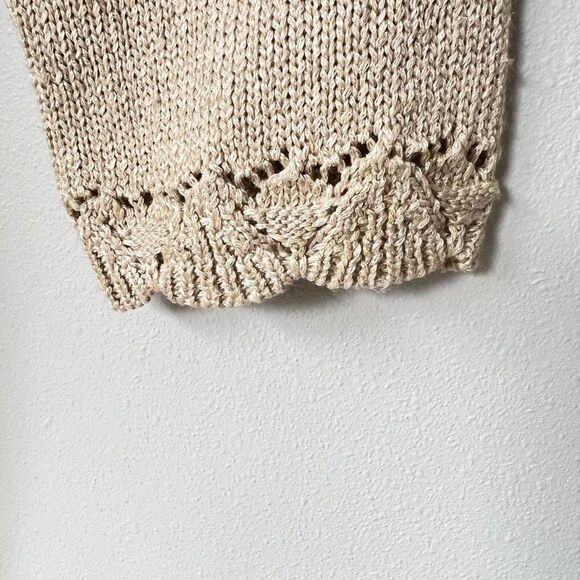 Tribal 3/4 Sleeve Tie/Snap Closure Cardigan Sweater Size M - Picture 5 of 9